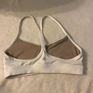 White Lululemon sports bra